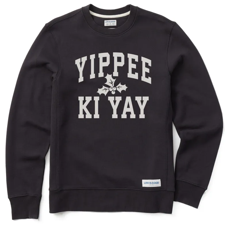 Men's Yippee Ki Yay Arch Simply True Fleece Crew sold by Life is Good
