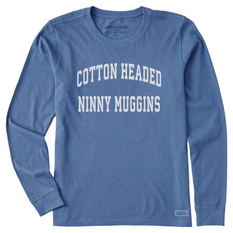 Women's Cotton Headed Ninny Muggins Arch Long Sleeve Crusher Tee sold by Life is Good