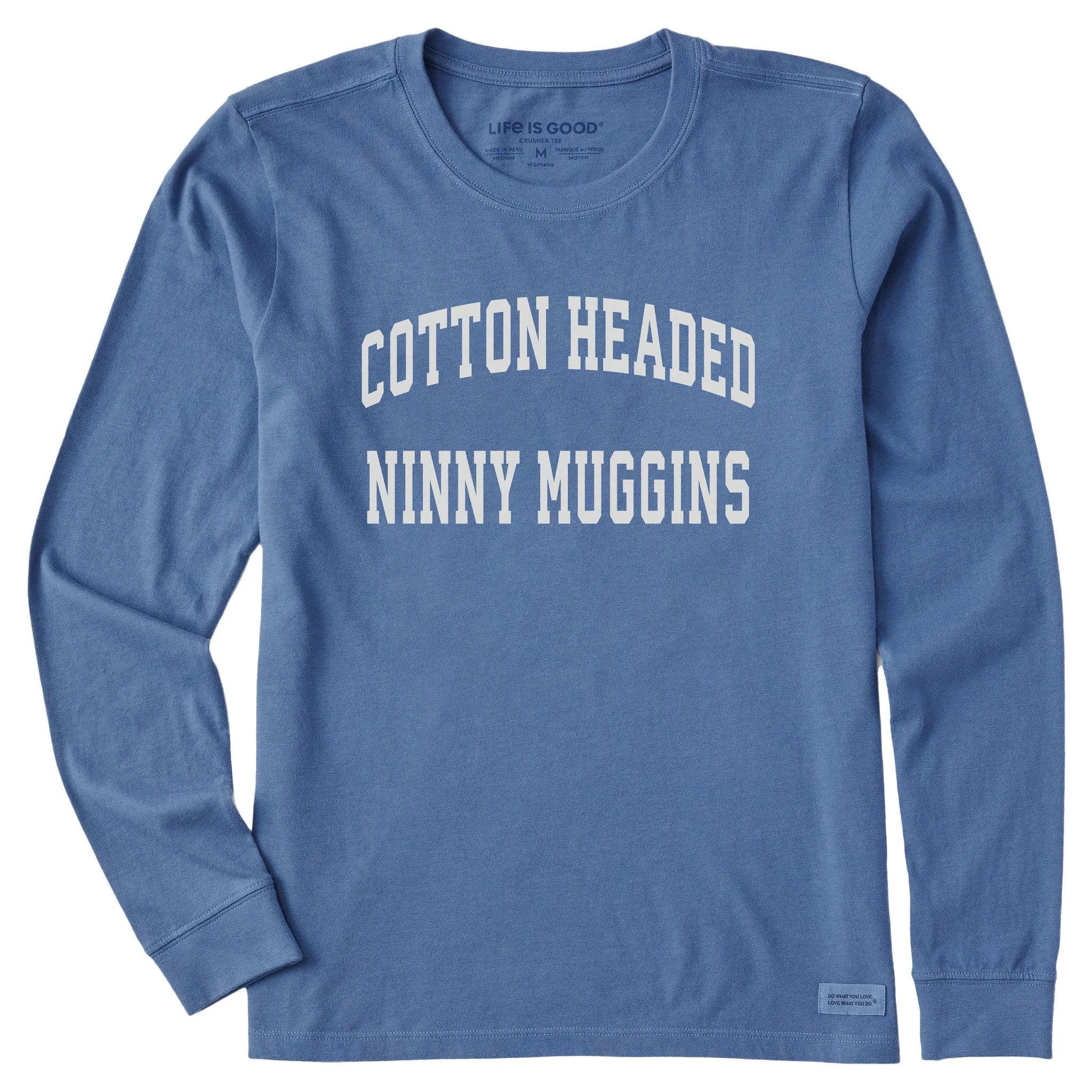Women's Cotton Headed Ninny Muggins Arch Long Sleeve Crusher Tee sold by Life is Good