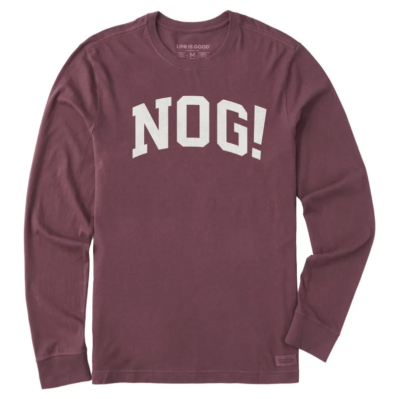 Men's Nog! Arch Long Sleeve Crusher Tee made by Life is Good