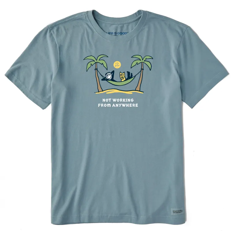 Men's Palm Hammock Jake & Rocket Not Working Short Sleeve Crusher Tee sold by Life is Good