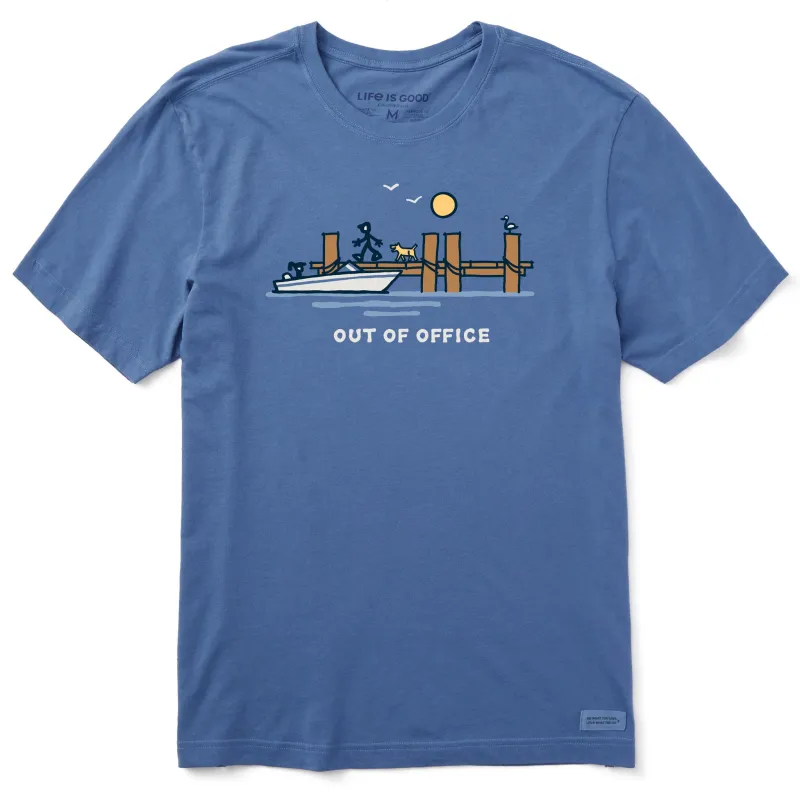Men's Dock Lake Out of Office Short Sleeve Crusher Tee sold by Life is Good