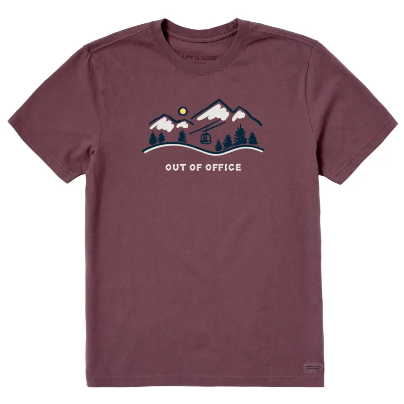 Men's Ski Lift Vista Out of Office Short Sleeve Crusher Tee sold by Life is Good