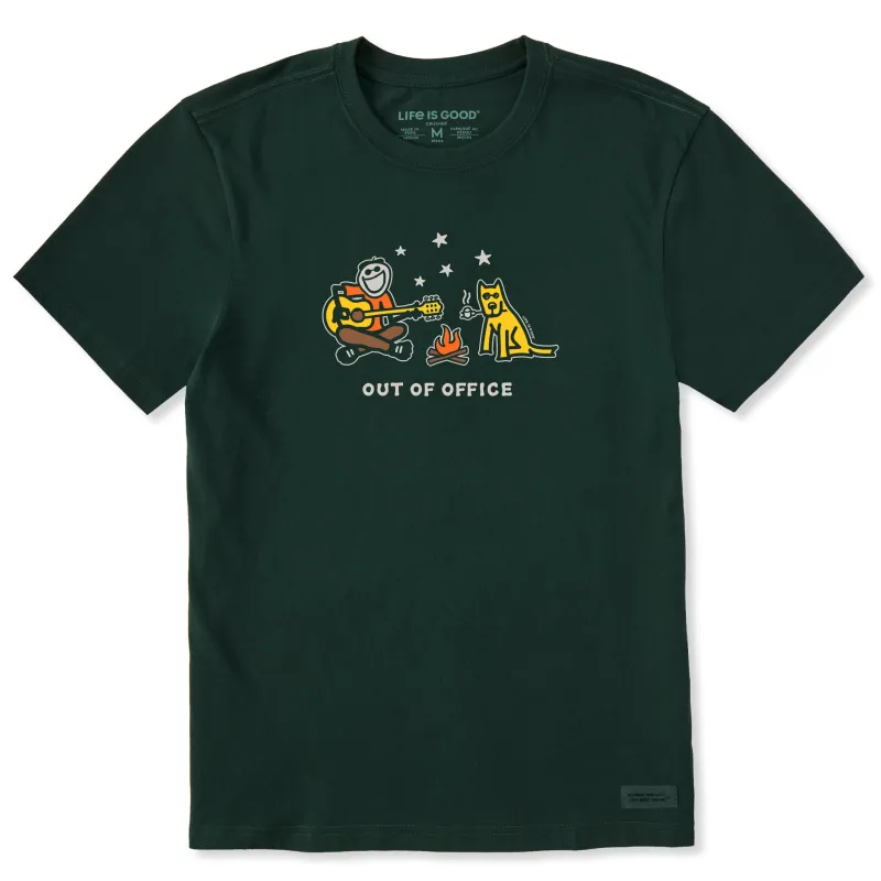 Men's Jake & Rocket Camp Out of Office Short Sleeve Crusher Tee made by Life is Good