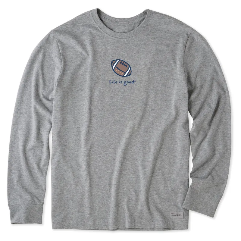 Men's Football Icon Long Sleeve Crusher-LITE Tee sold by Life is Good