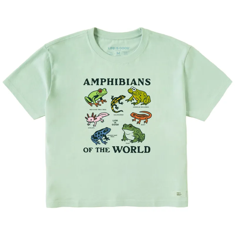 Women's Amphibians of the World Short Sleeve Crusher Boxy Tee made by Life is Good