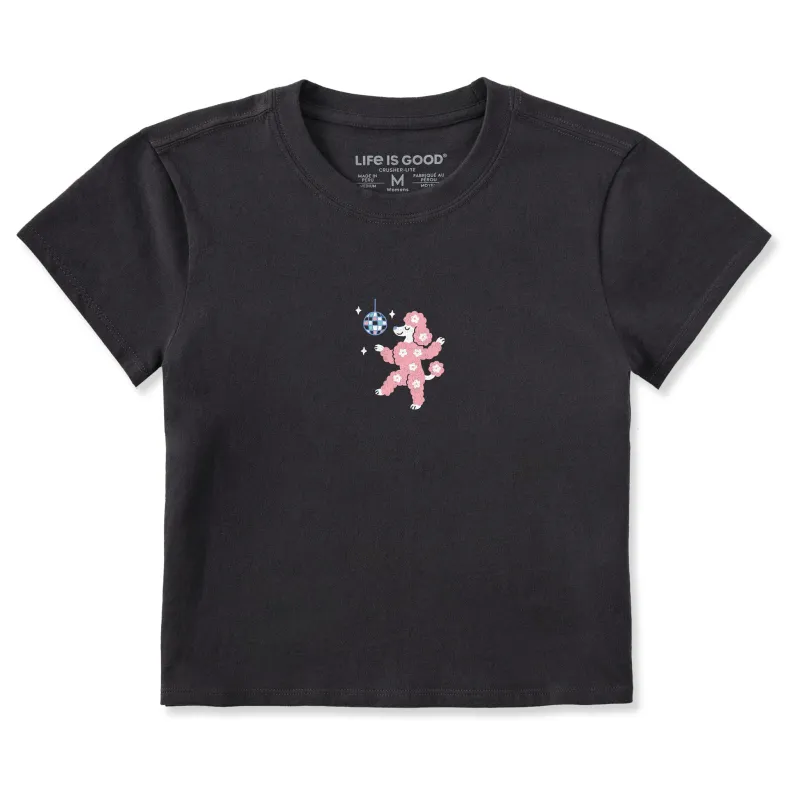 Women's Poodle Disco Crusher-LITE Shrunken Tee sold by Life is Good