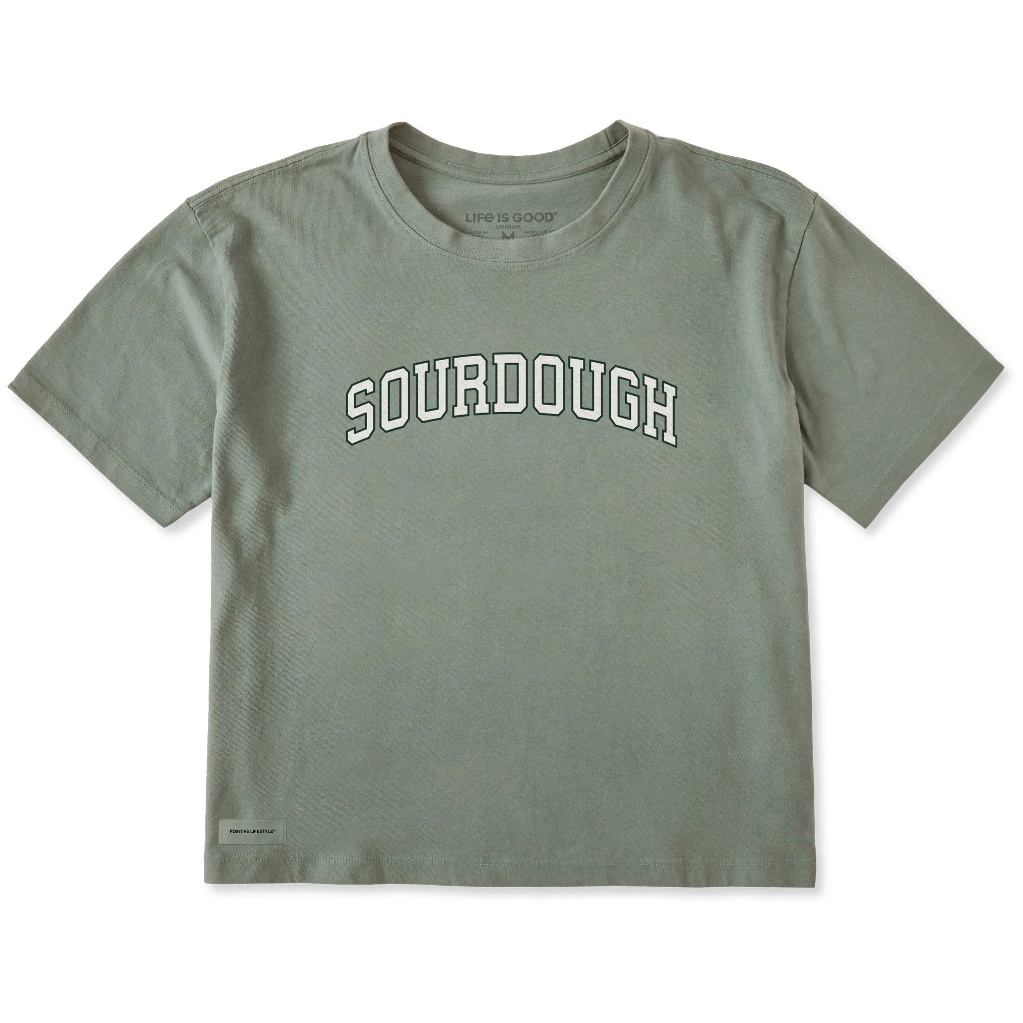 Women's Sourdough Outline Arch Short Sleeve Crusher Boxy Tee sold by Life is Good