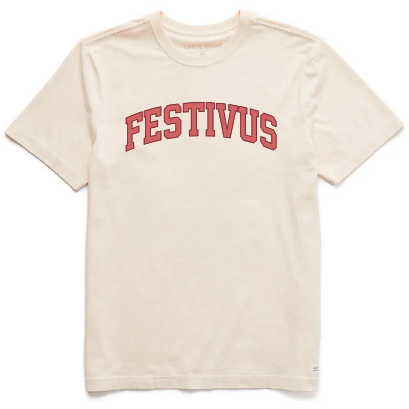 Men's Festivus Outline Arch Short Sleeve Crusher Tee sold by Life is Good