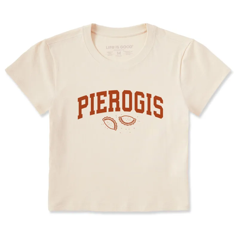 Women's Two Pierogis Arch Crusher-LITE Shrunken Tee sold by Life is Good