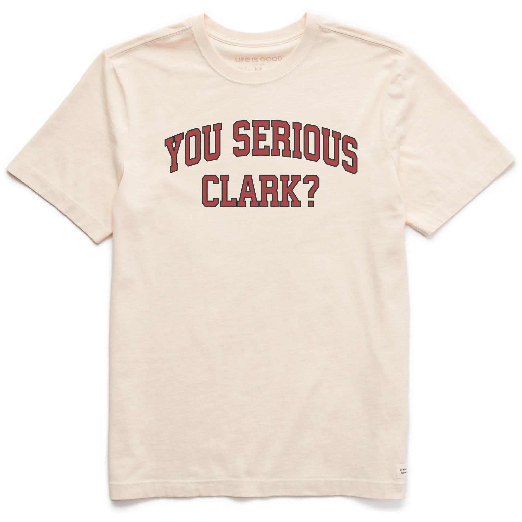 Men's You Serious Clark Outline Arch Short Sleeve Crusher Tee sold by Life is Good