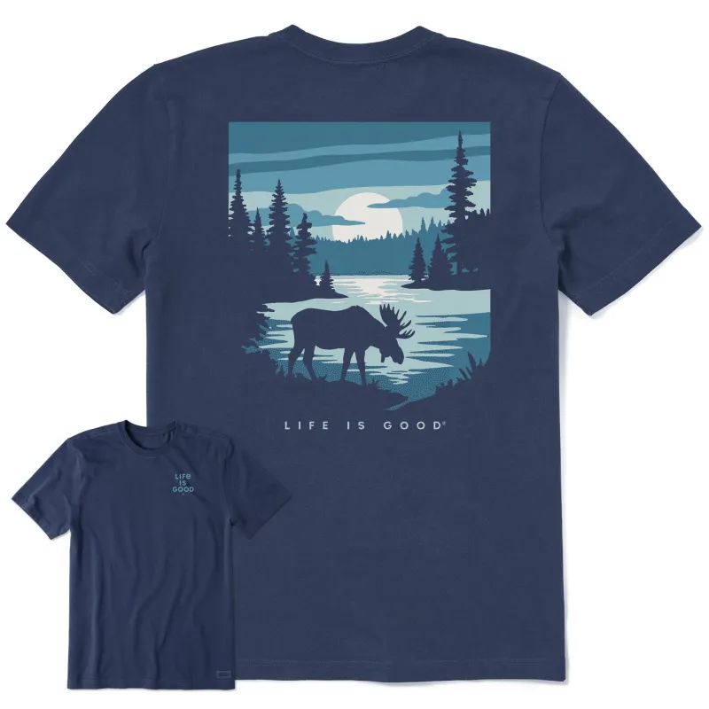 Men's Moose Lake Short Sleeve Crusher Tee sold by Life is Good