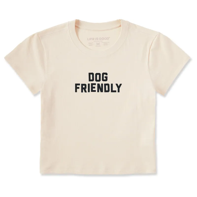 Women's Simply Dog Friendly Crusher-LITE Shrunken Tee sold by Life is Good