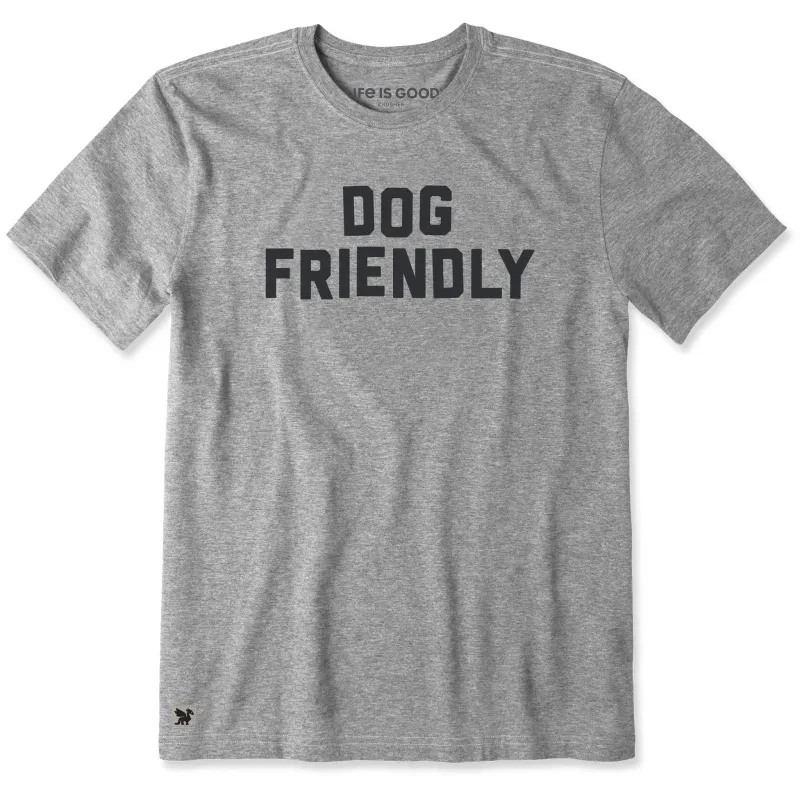 Men's Simply Dog Friendly Short Sleeve Crusher Tee sold by Life is Good
