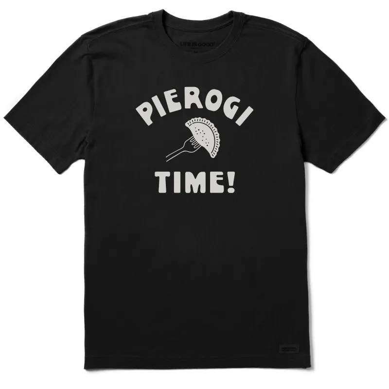 Men's Pierogi Time! Short Sleeve Crusher Tee sold by Life is Good
