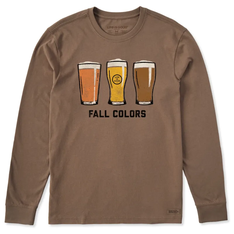 Men's Fall Colors Beer Long Sleeve Crusher Tee sold by Life is Good