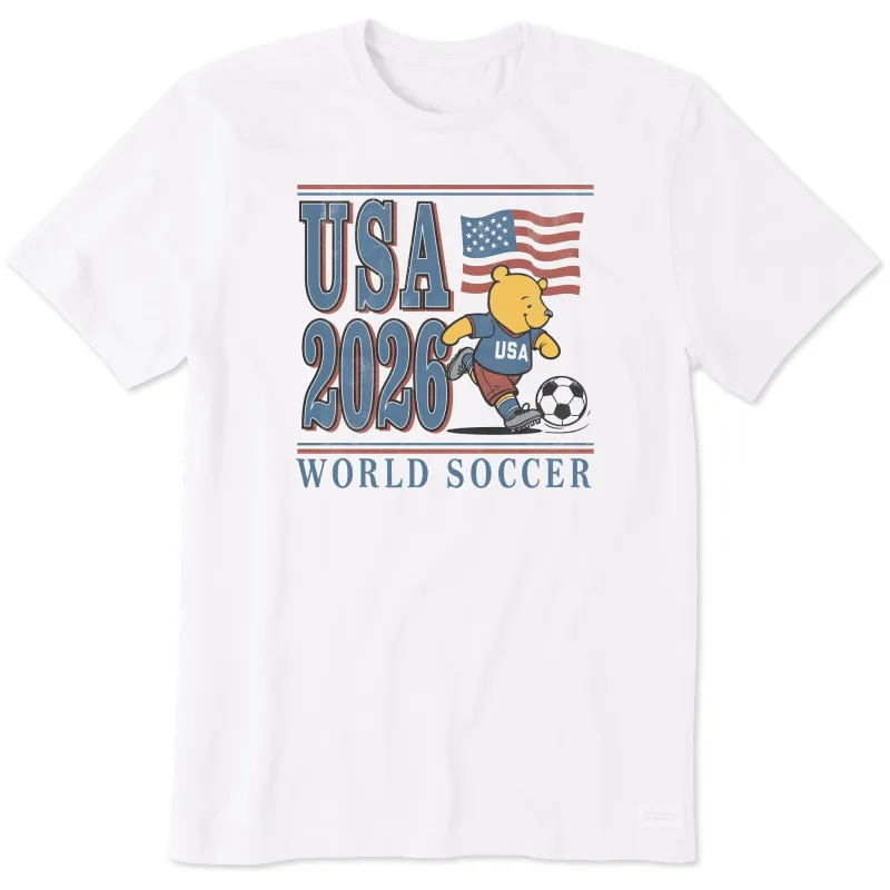 Men's Winnie World Soccer Short Sleeve Tee sold by Life is Good