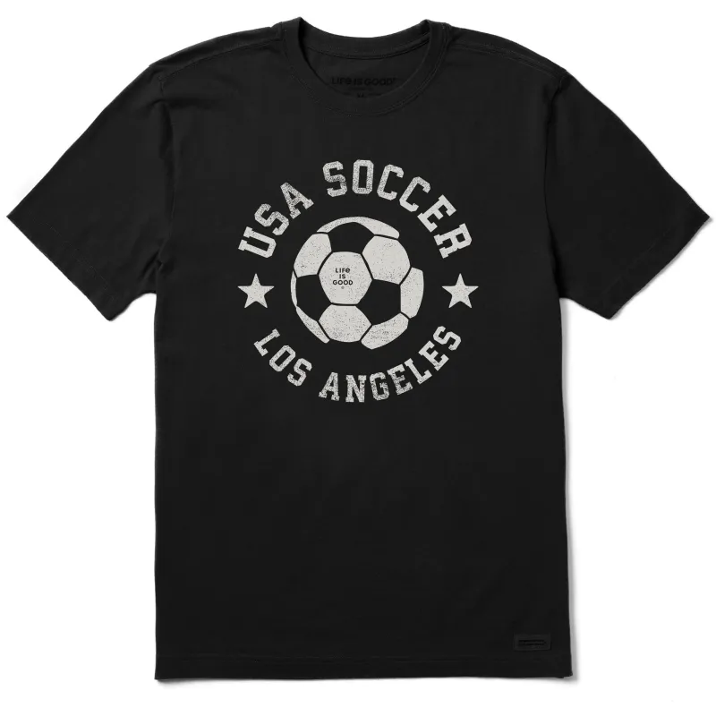 Men's USA Soccer Los Angeles Short Sleeve Tee sold by Life is Good