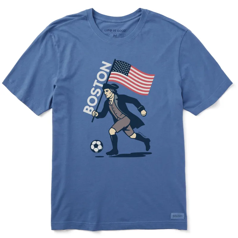 Men's Boston USA Soccer Short Sleeve Tee sold by Life is Good