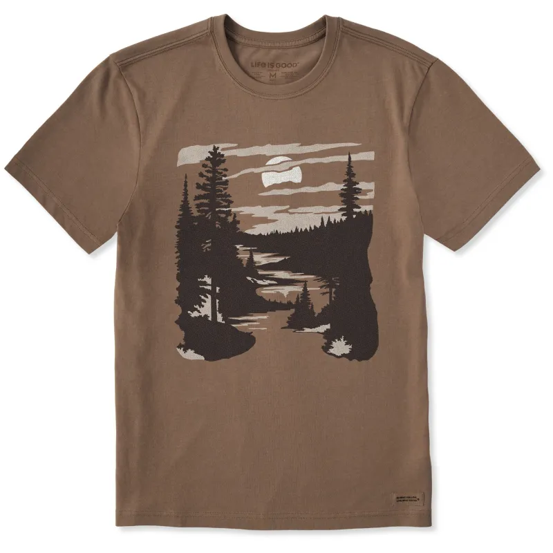 Men's A River Runs Through It Short Sleeve Crusher Tee sold by Life is Good