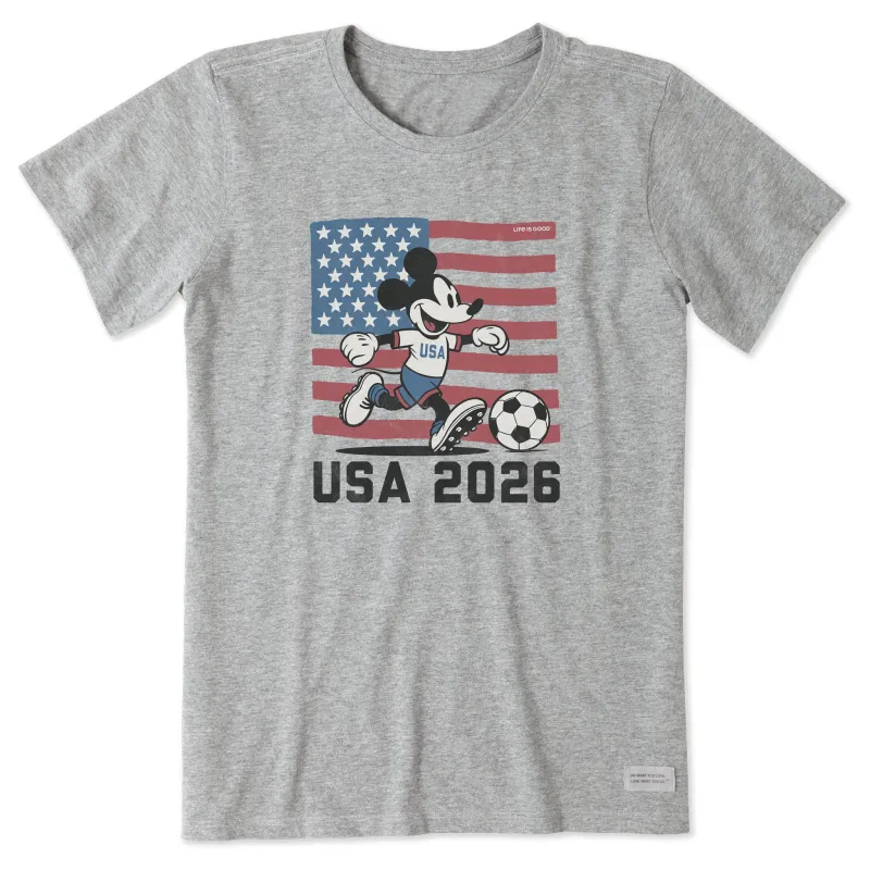 Women's Steamboat Willie Soccer Short Sleeve Tee sold by Life is Good