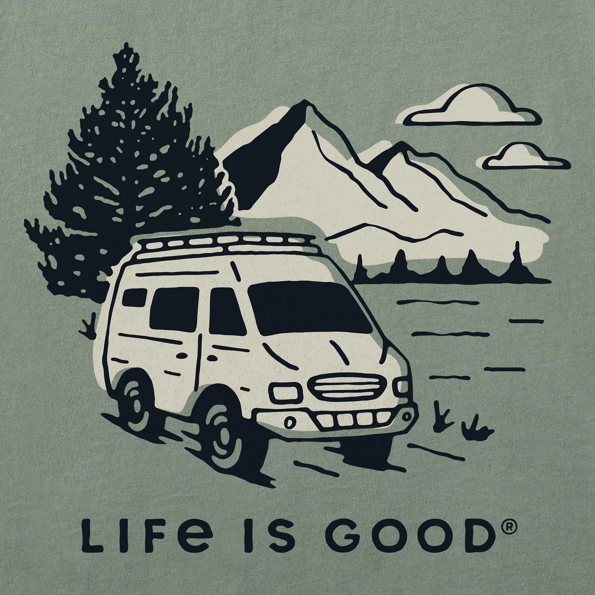 Men's Adventure Vehicle Short Sleeve Crusher Tee sold by Life is Good product image thumbnail 2