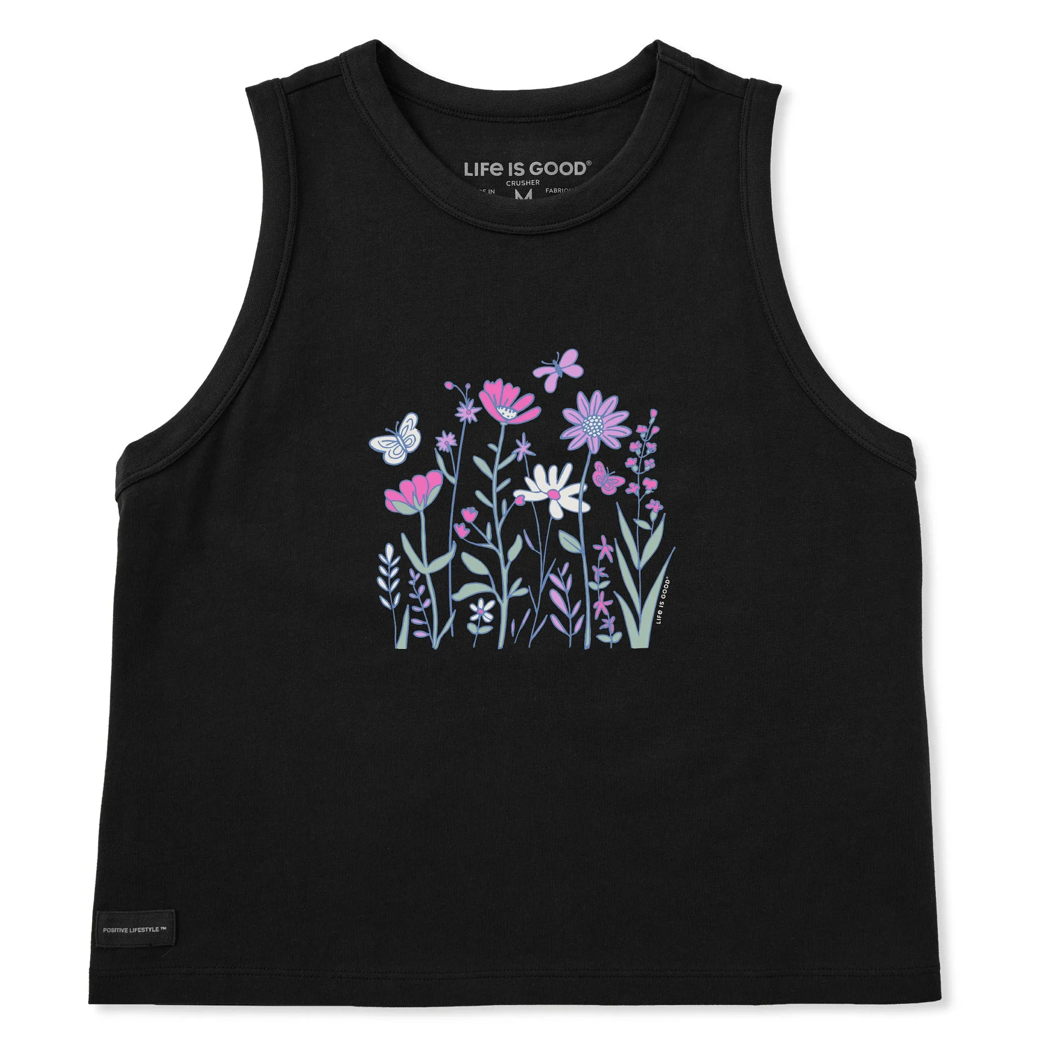 Women's Wildflower Scene Crusher Boxy Tank sold by Life is Good