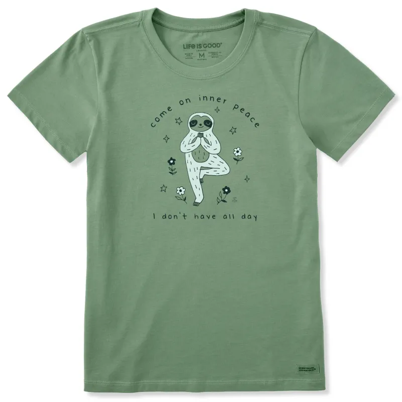 Women's Come on Inner Peace Short Sleeve Crusher Tee sold by Life is Good
