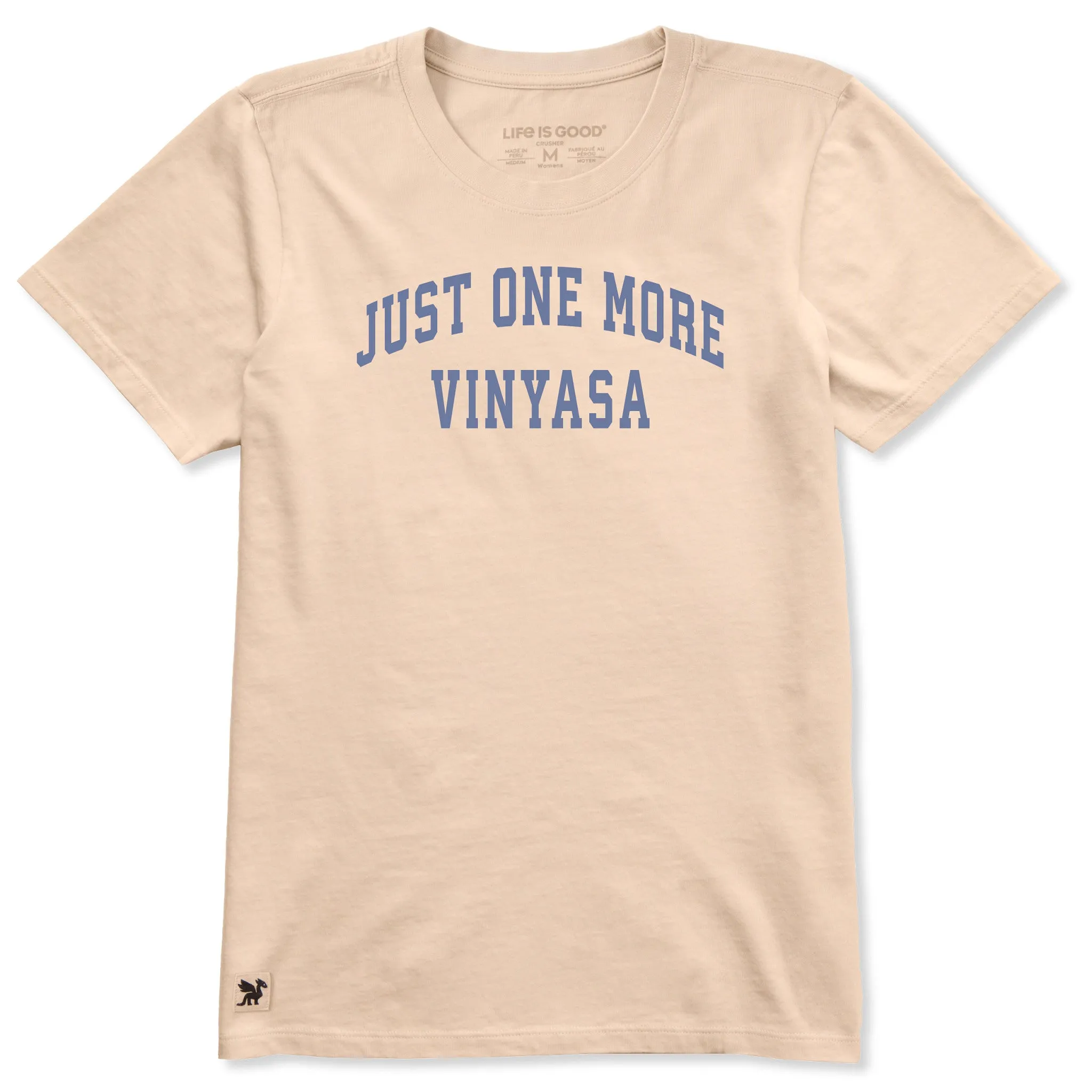 Women's Just One More Vinyasa Arch Short Sleeve Crusher Tee sold by Life is Good