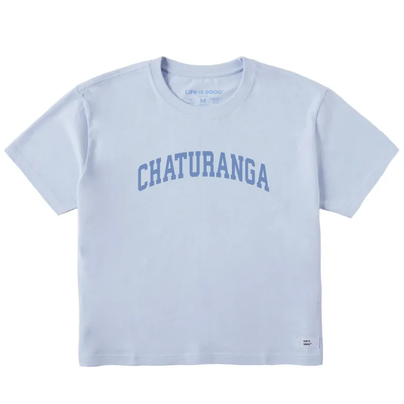 Women's Chaturanga Arch Short Sleeve Crusher Boxy Tee sold by Life is Good