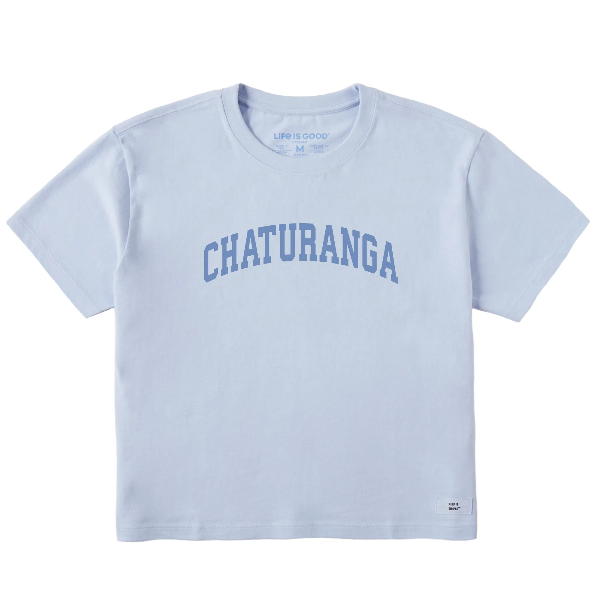 Women's Chaturanga Arch Short Sleeve Crusher Boxy Tee sold by Life is Good