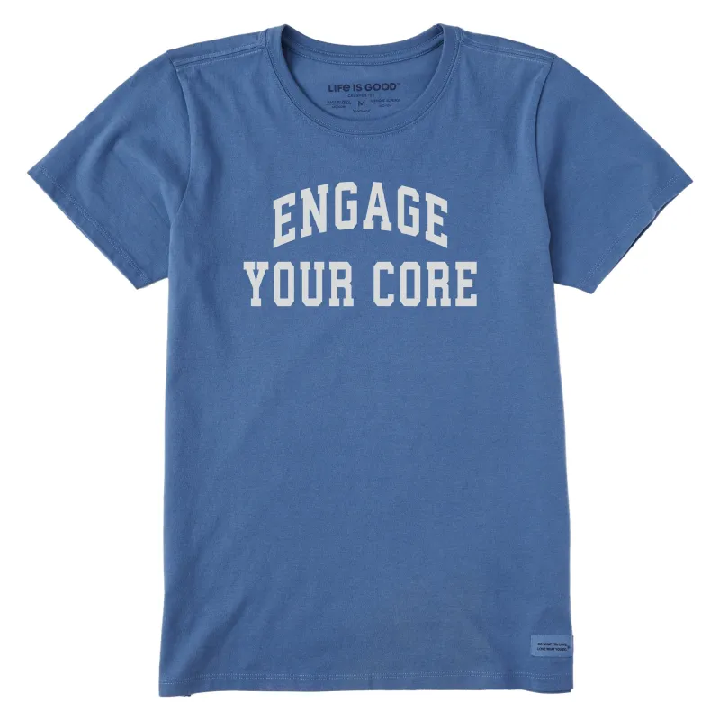 Women's Engage Your Core Arch Short Sleeve Crusher Tee sold by Life is Good