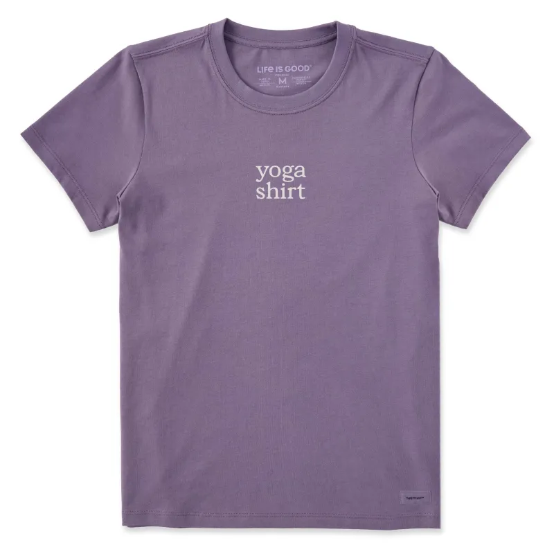 Women's yoga shirt Short Sleeve Crusher Tee sold by Life is Good