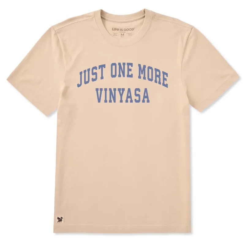 Men's Just One More Vinyasa Arch Short Sleeve Crusher Tee sold by Life is Good