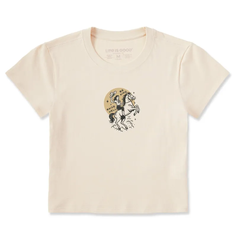 Women's Raise Hell Be Kind Crusher-LITE Shrunken Tee sold by Life is Good