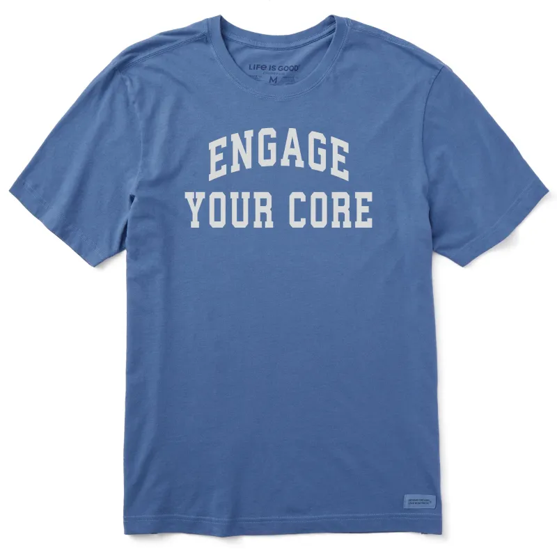 Men's Engage Your Core Arch Short Sleeve Crusher Tee sold by Life is Good