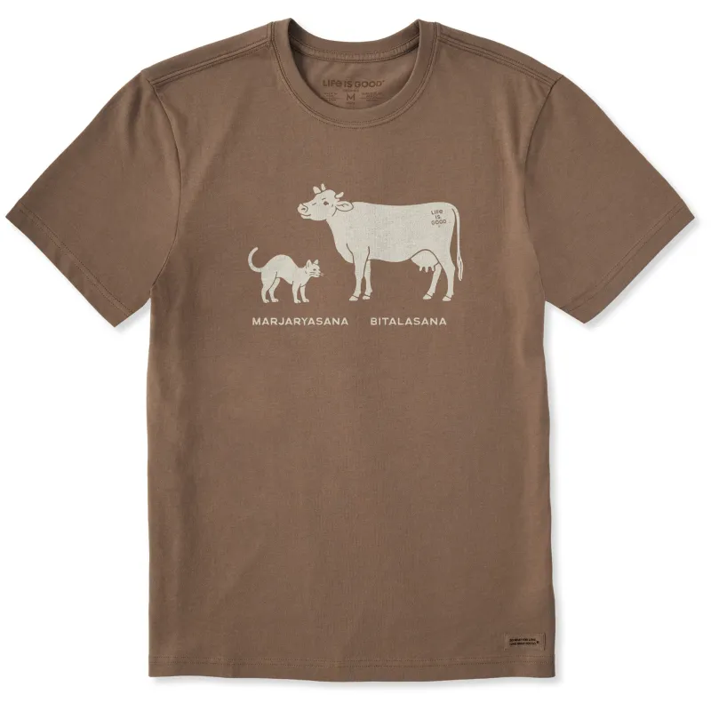 Men's Cat Cow Short Sleeve Crusher Tee sold by Life is Good