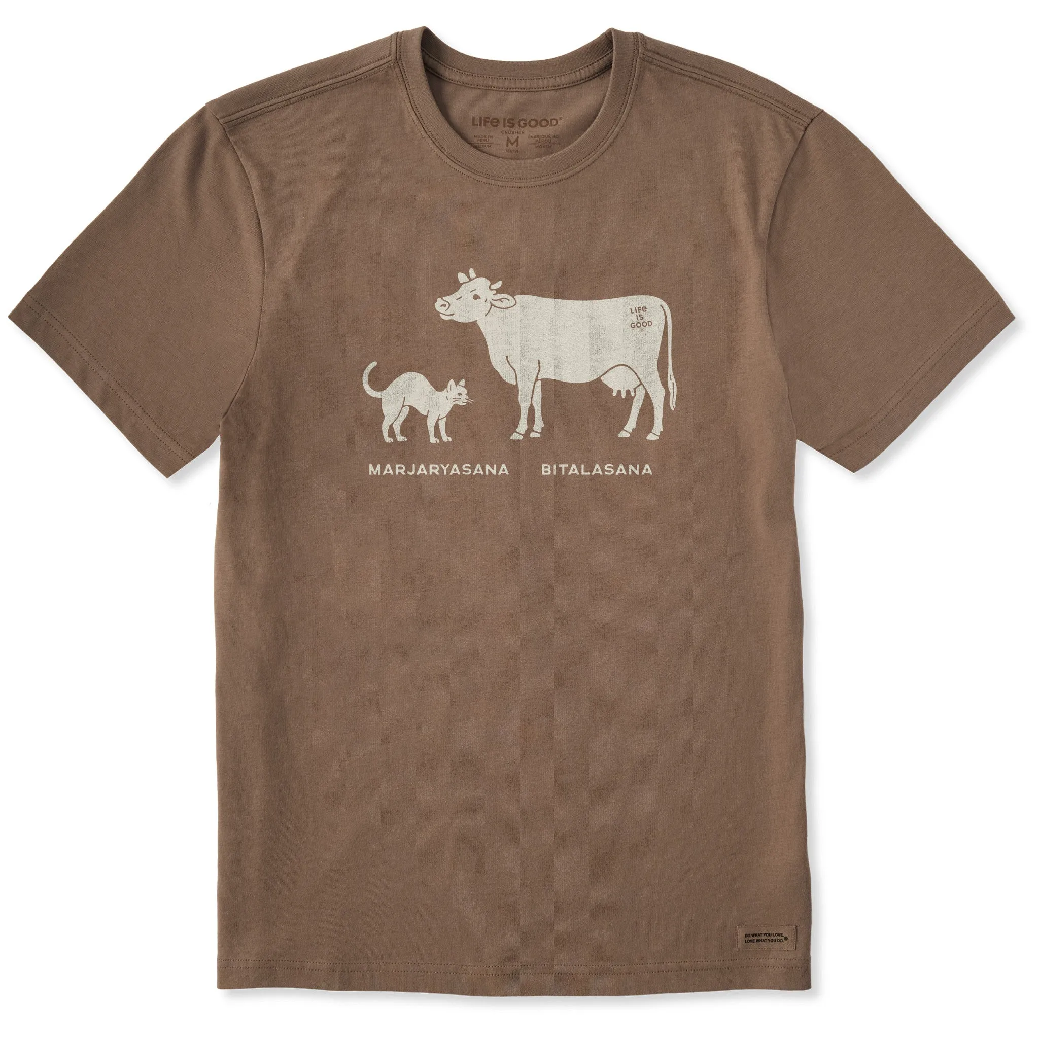 Men's Cat Cow Short Sleeve Crusher Tee sold by Life is Good