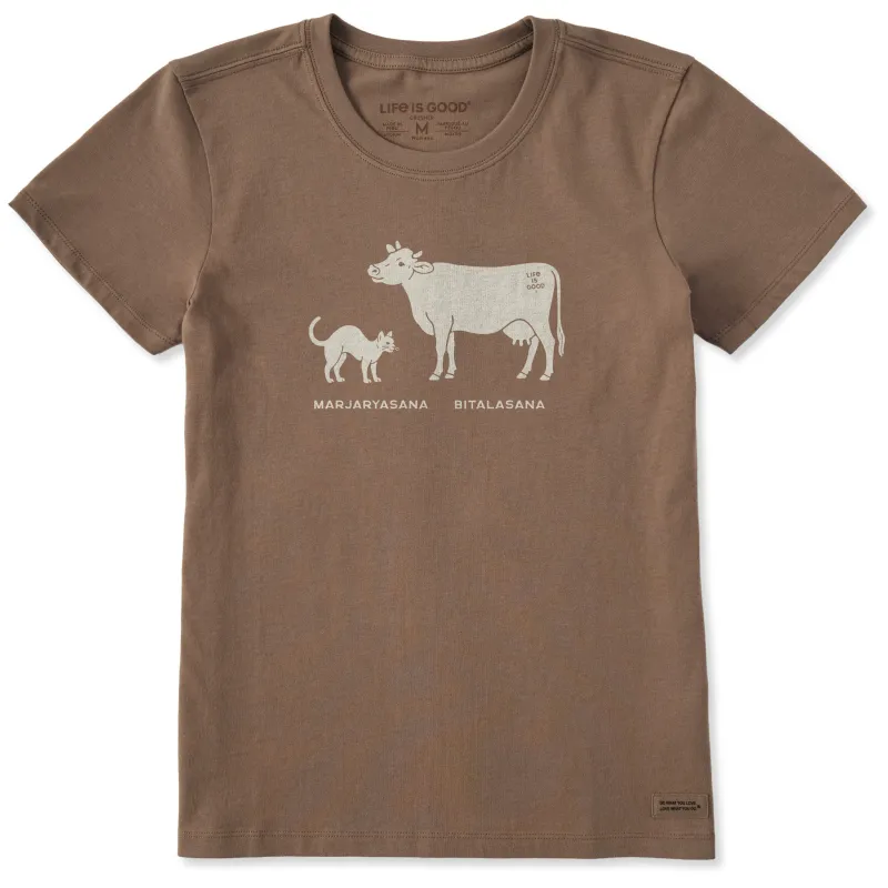 Women's Cat Cow Short Sleeve Crusher Tee sold by Life is Good