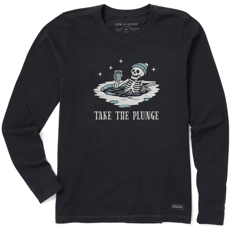 Women's Take the Plunge Skeleton Long Sleeve Crusher Tee sold by Life is Good