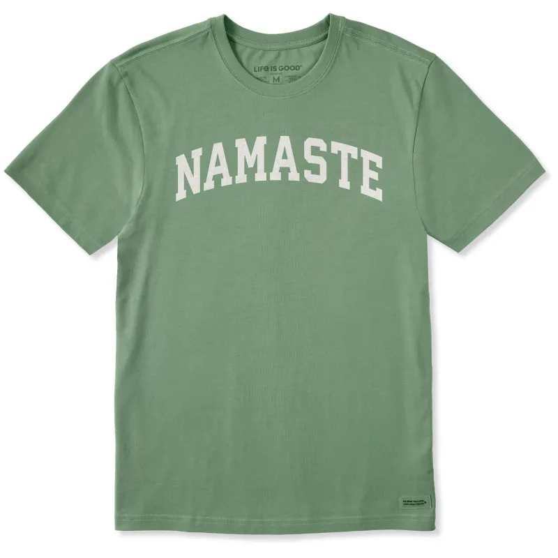 Men's Namaste Arch Short Sleeve Crusher Tee sold by Life is Good