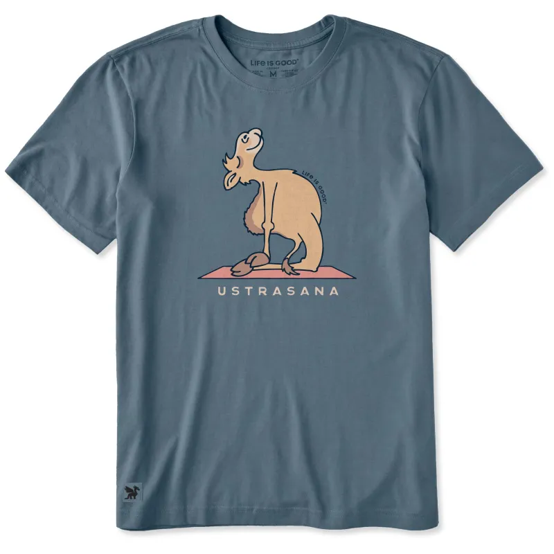 Men's Ustrasana Pose Short Sleeve Crusher Tee sold by Life is Good