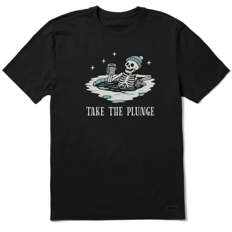 Men's Take the Plunge Skeleton Short Sleeve Crusher Tee sold by Life is Good