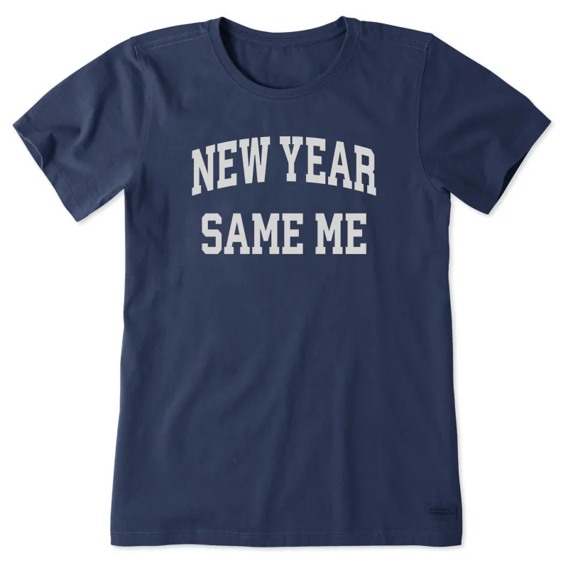 Women's New Year Same Me Arch Short Sleeve Crusher Tee sold by Life is Good