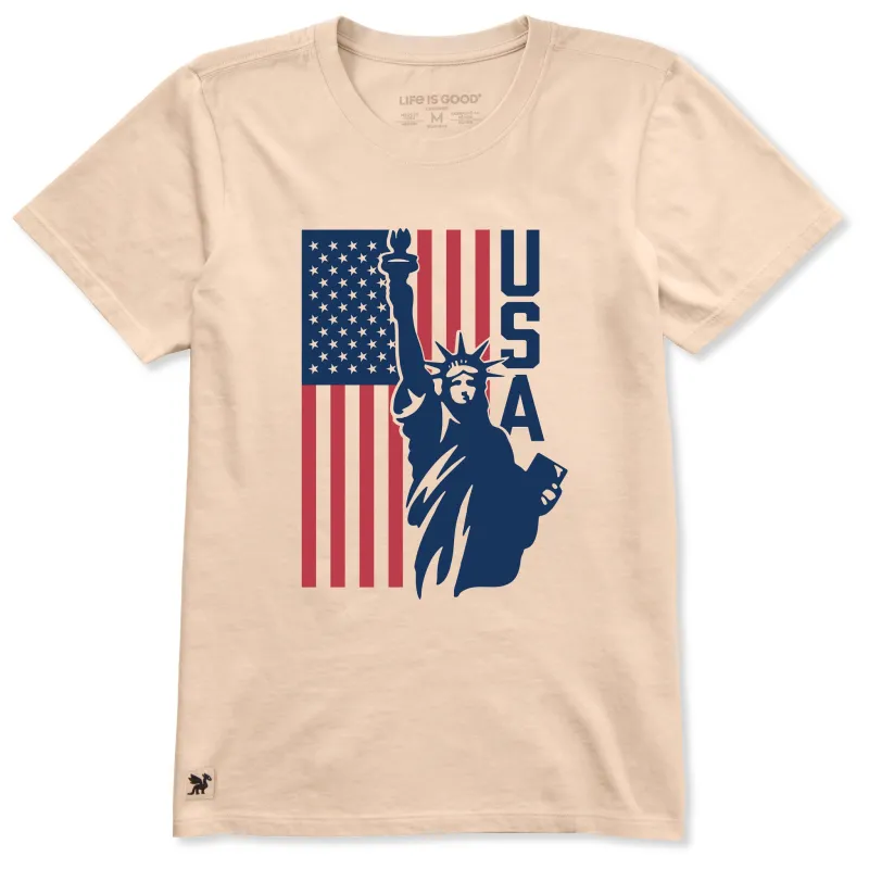 Women's USA Liberty Short Sleeve Crusher Tee sold by Life is Good