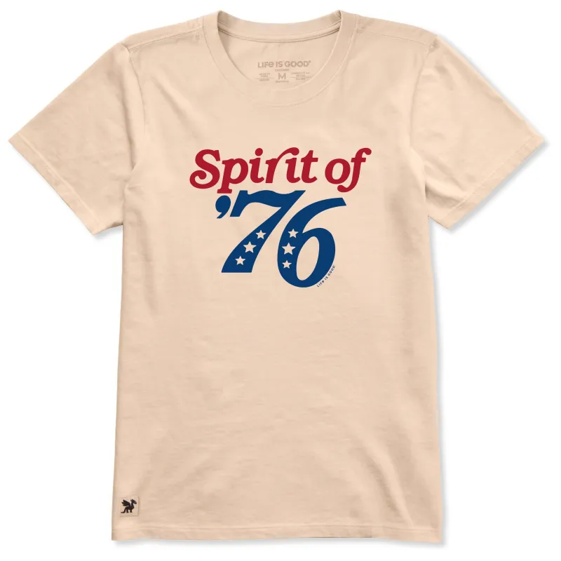 Women's Spirit of 76 Script Short Sleeve Crusher Tee sold by Life is Good