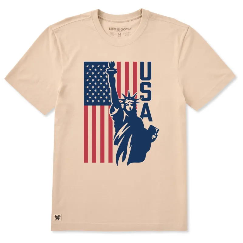 Men's USA Liberty Short Sleeve Crusher Tee sold by Life is Good