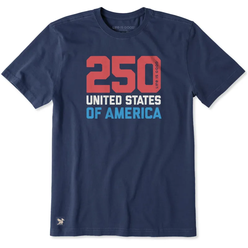 Men's 250 United States Short Sleeve Crusher Tee sold by Life is Good