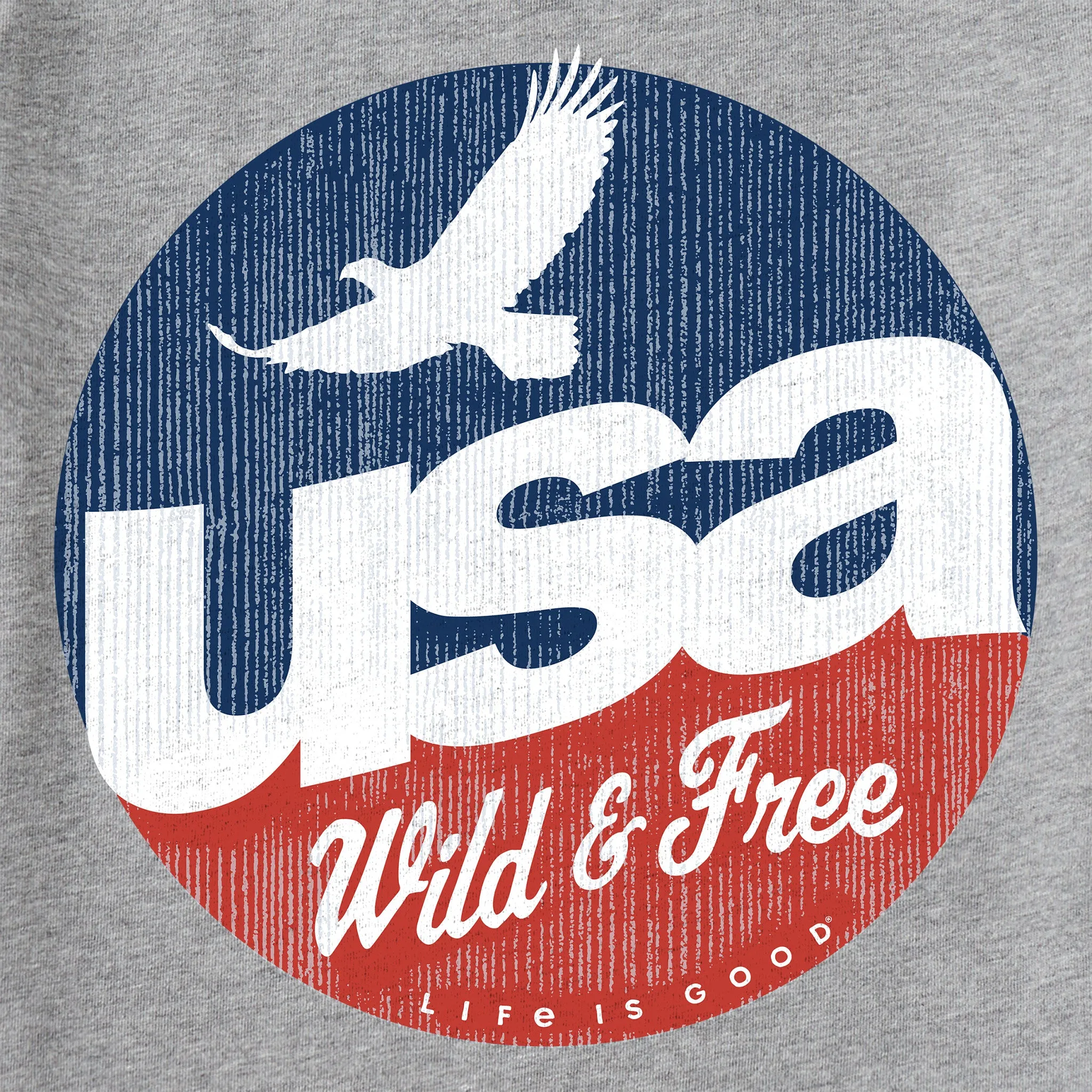 Men's USA Wild & Free Short Sleeve Crusher Tee sold by Life is Good product image thumbnail 2