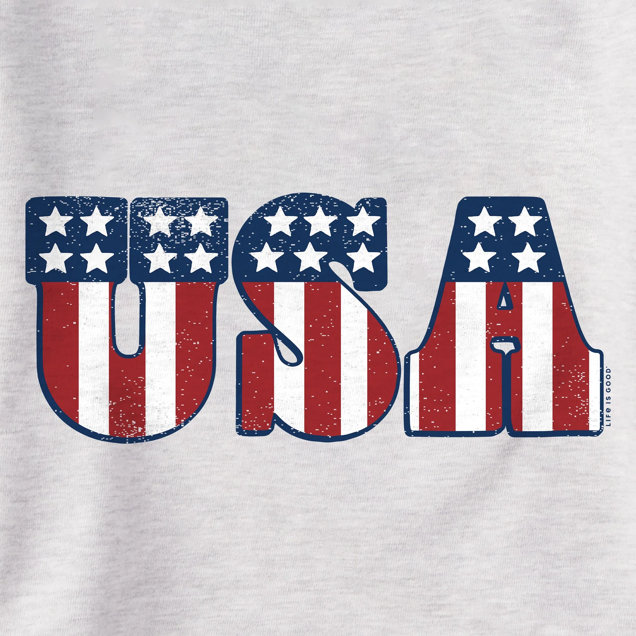 Men's Red White and USA Simply True Fleece Hoodie sold by Life is Good product image thumbnail 2